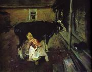 Valentin Serov Farm Yard in Finland oil painting picture wholesale